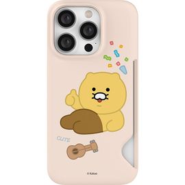 [S2B] Kakao Friends CHOONSIK Slim Card Case-Smartphone Wallet Storage Camera iPhone Galaxy Case-Made in Korea